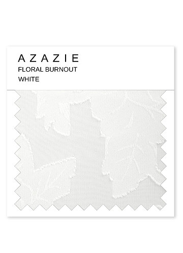 front Azazie White Floral Burnout Swatch
