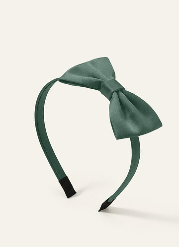 front Diadema de satén para niñas