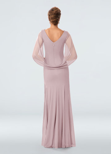 dusty mauve mother of the bride dress