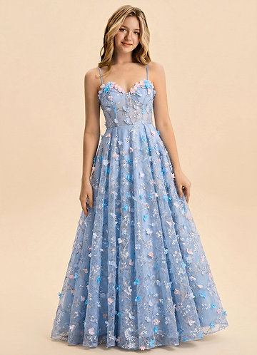front Azazie Fallon Junior Formal Dress