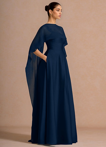 Nancy Marină Rochie maxi front