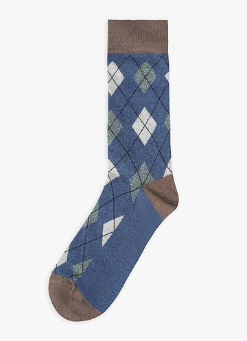 front Contrasterende Argyle Groomsmen Sokken