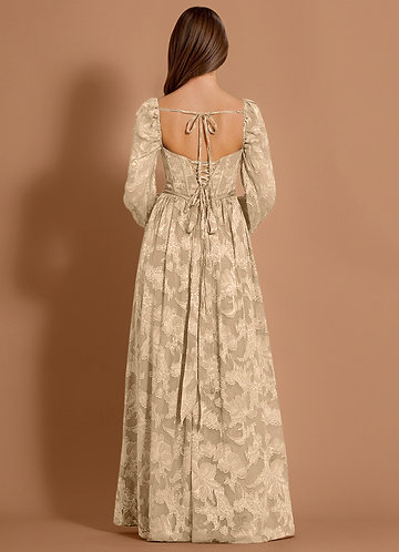 Aniyah Cream Maxi Dress image1