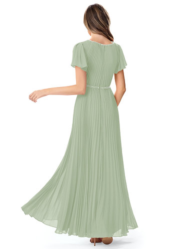 modest bridesmaid dresses sage green