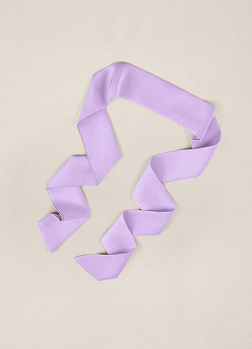 front Matching Color Stretch Satin Hair Scarf