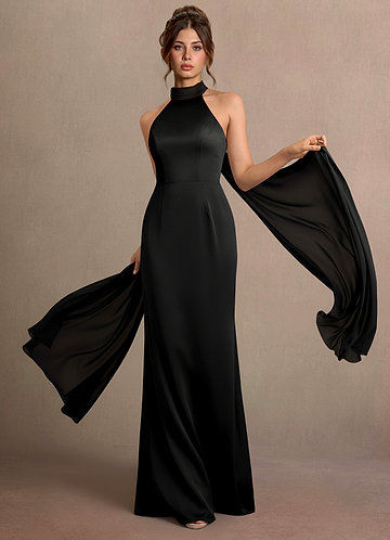 high neck dress for wedding guest Ever-Pretty Women's Spring Summer Chiffon Dresses V Ruffle Sleeves Midi Semi Formal Cocktail Blue US02 : Clothing, Shoes & Jewelry Models are wearing Chocolate and Emerald colors. Loragal Cowl High Neck Ruched