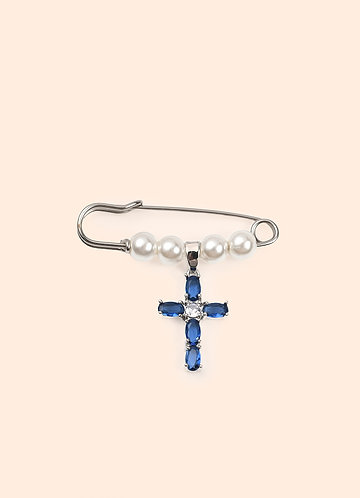 front Charm de ramo de novia con diamantes de imitación de Something Blue