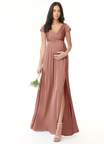 Dusty Rose Maternity Bridesmaid Dresses Azazie CA