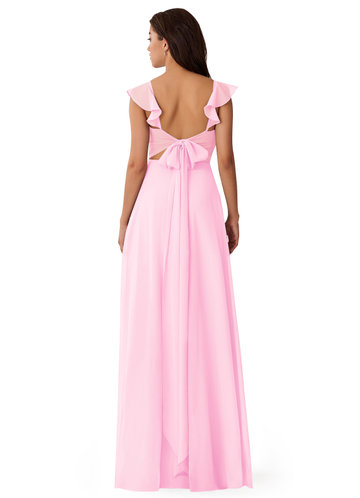 candy pink bridesmaid dresses