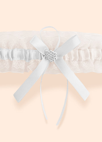 front Blue Lace Wedding Garter