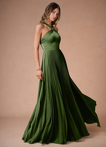 Abito Lungo Verde Oliva Afra image1