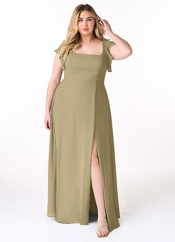 Moss Green Plus Size Bridesmaid Dresses | Azazie