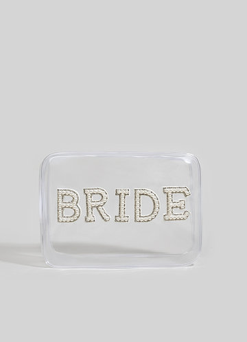 front Bride Clear Makeup Bag