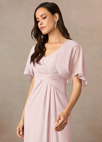 front Azazie Matching Color Salome Chiffon Wrap