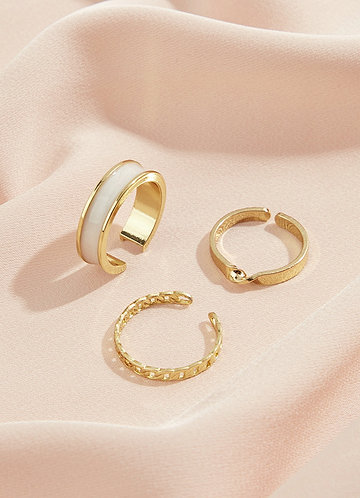 front Adjustable Ring Trio
