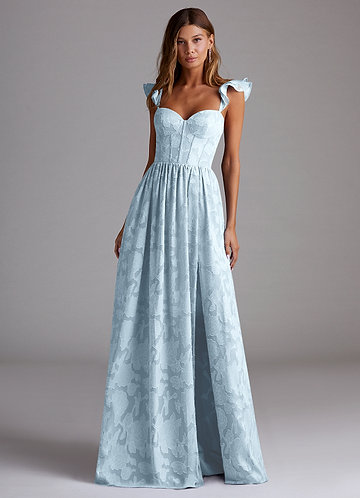 Candice Sky Blue Corset Maxi Dress image1