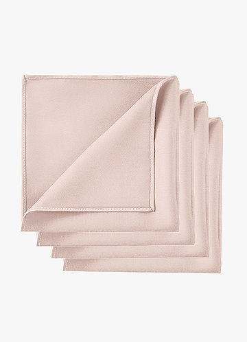 front 신축성 있는 새틴 소재의 신랑 들러리용 포켓 스퀘어 세트 (4개입)