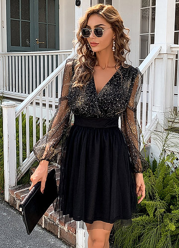 mid length sleeve dresses