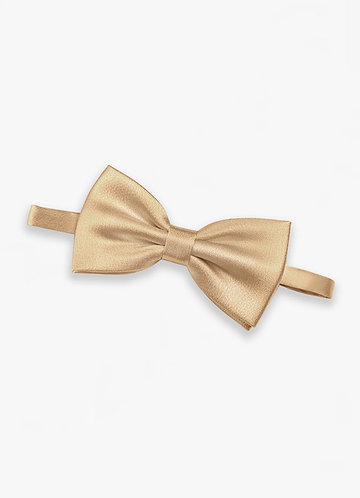 front Adjustable Metallic Satin Pre-Tied Bow Tie