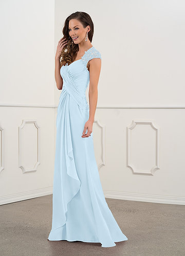 dusty blue mother of the bride gowns