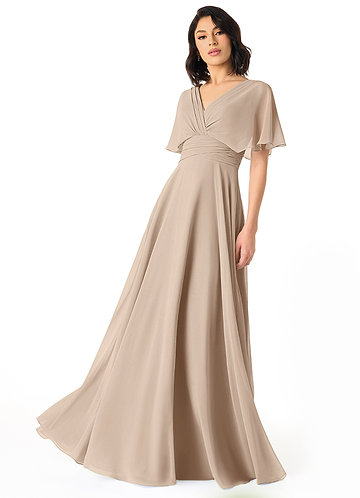 Taupe Modest Bridesmaid Dresses | Azazie