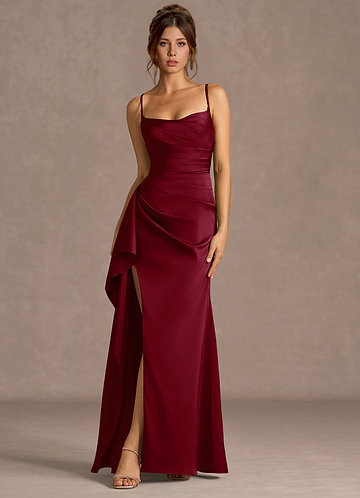 strapless open back dress Lilac Prom Dress V Neck Ruched Fitted Formal Gown with Train – jkprom main image 1