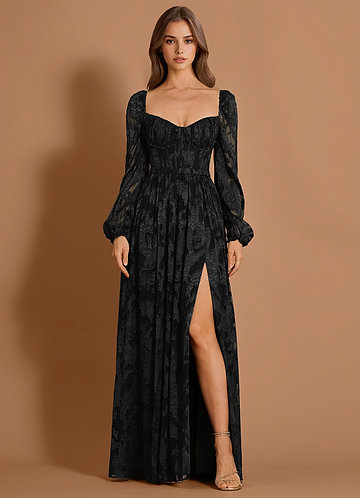 Aniyah Black Maxi Dress image1