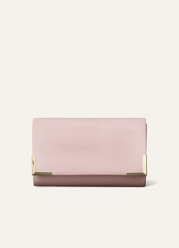 front Saco envelope embelezado com metal pu