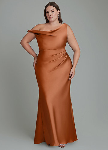 plus size bridesmaid dresses australia Copper boohoo Women's Long Sleeve YGroup_francesbedroom Satin Color:Blushing Bride Posey