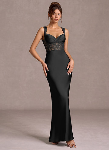 Robe Longue Noir Ava image1