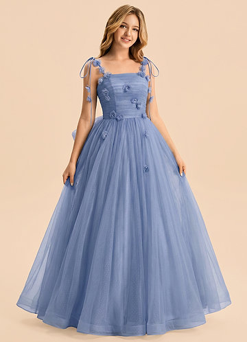 front Azazie Harlow Junior Formal Dress
