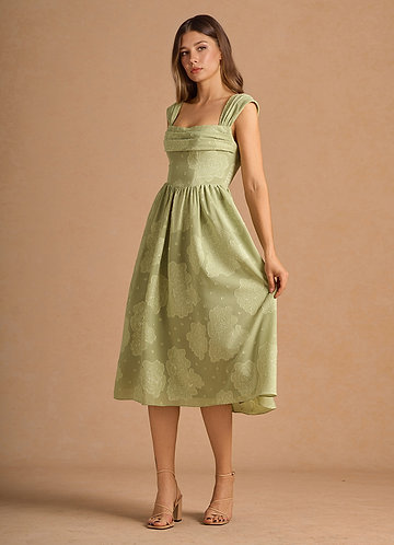 Mabel Midi Klänning Celadon image1