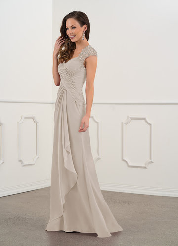 taupe colored mother of the bride dresses