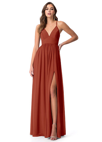 rose rust bridesmaid dress