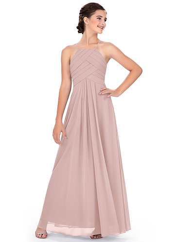 dusky pink junior bridesmaid dresses