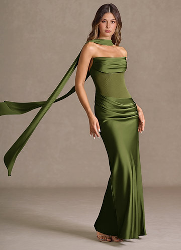 Leonore Olive Maxi Dress image1
