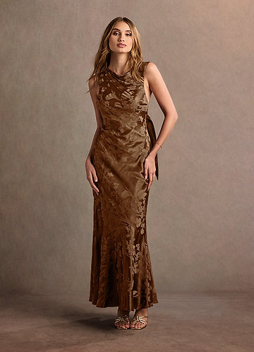 Bellini Coco Jacquard Satin Maxi Dress image1