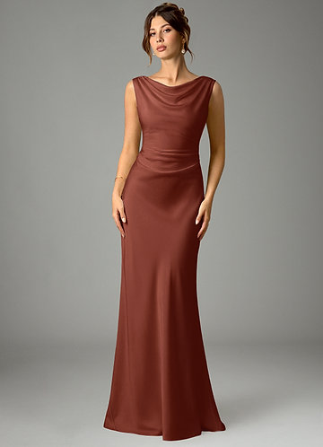 reddish brown dress Rory Mini Dress - Plum Brown | Mini Dress