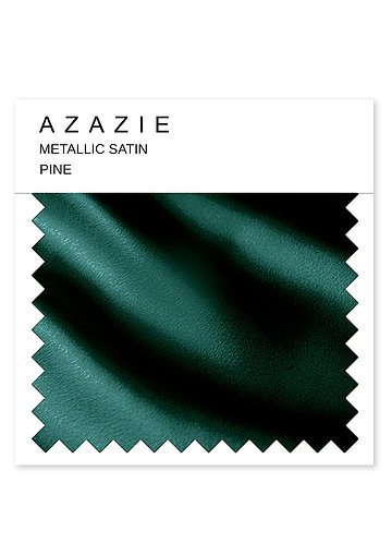 front Azazie Pine Metallic Satin Swatch