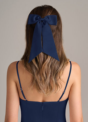 front Matching Color Bow Hair Clip