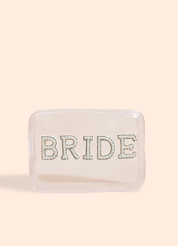 front Bride Clear Makeup Bag