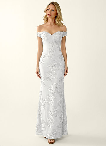 Lowlala Blanc Robe de bal en dentelle image1