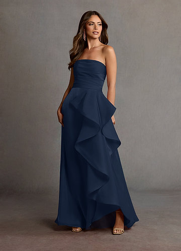 Manon Navy Handkerchief Gown image1