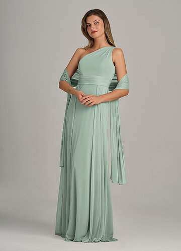 front Azazie Scialle In Rete In Colore Abbinato