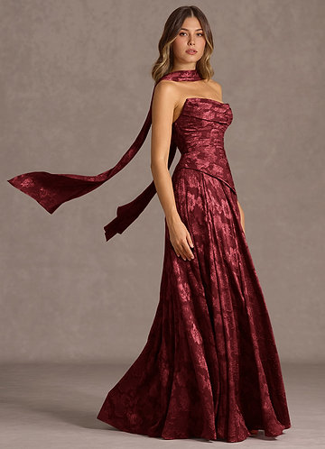 Gabriela Wine Maxi Dress image1