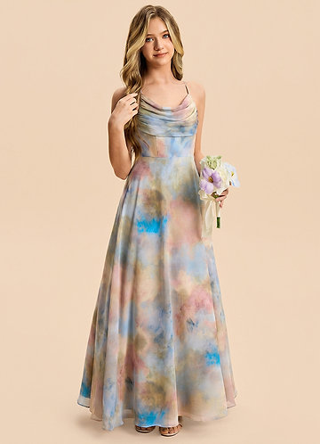 front Azazie Everly Junior Formal Dress
