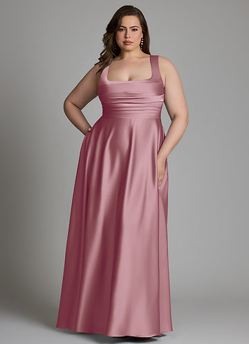 Vintage Mauve Plus Size Bridesmaid Dresses