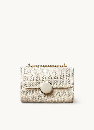 front Straw Weaving Crossbody Bag