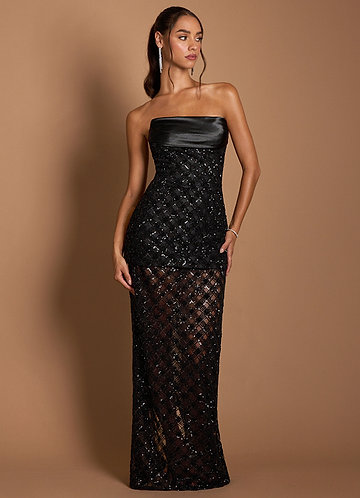 Shaina Black Maxi Dress image1