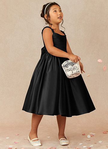 sachin and babi light blue dress Girls Black Formal Dress Short Sleeves Trumpet/Mermaid Zipper Split Lo